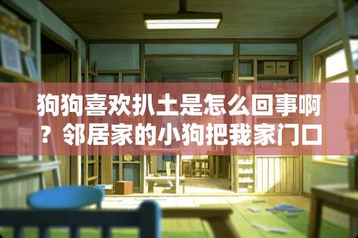 狗狗喜欢扒土是怎么回事啊？邻居家的小狗把我家门口扒的全是坑？