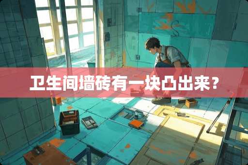 卫生间墙砖有一块凸出来？