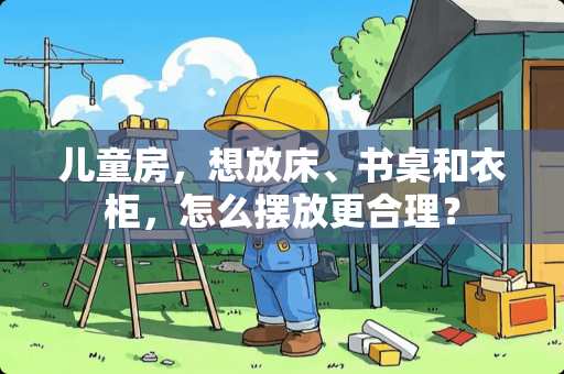 儿童房，想放床、书桌和衣柜，怎么摆放更合理？