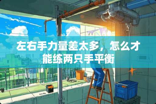 左右手力量差太多，怎么才能练两只手平衡