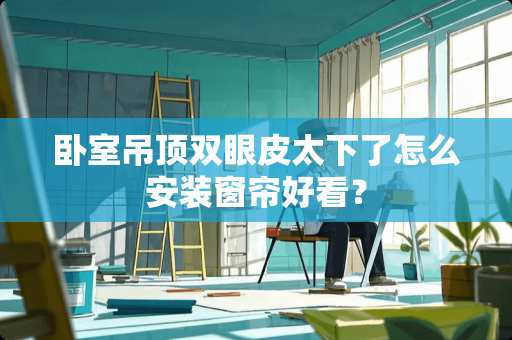 卧室吊顶双眼皮太下了怎么安装窗帘好看？