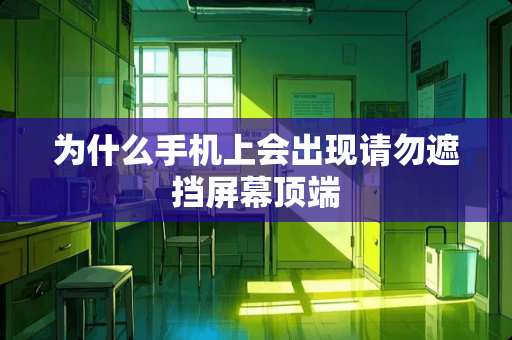 为什么手机上会出现请勿遮挡屏幕顶端