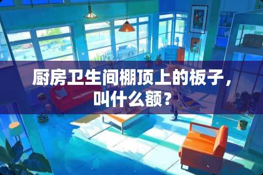 厨房卫生间棚顶上的板子，叫什么额？