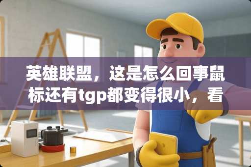 英雄联盟，这是怎么回事鼠标还有tgp都变得很小，看图，大佬们这个怎么解决啊。