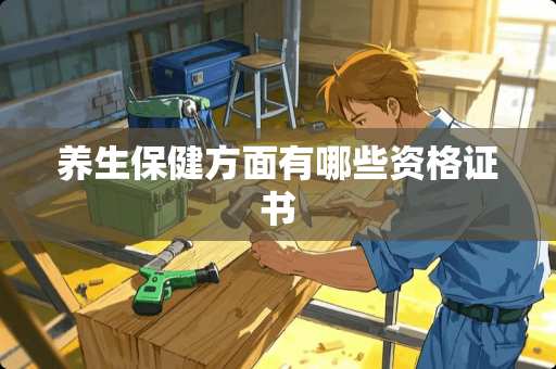 养生保健方面有哪些资格证书