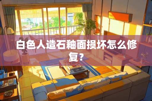 白色人造石釉面损坏怎么修复？