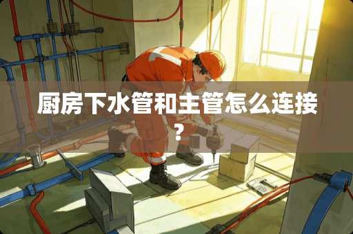 厨房下水管和主管怎么连接？