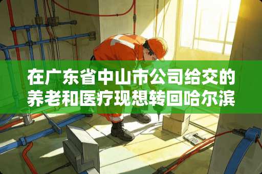 在广东省中山市公司给交的养老和医疗现想转回哈尔滨能网上转回吗？