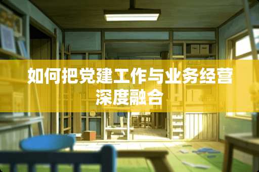 如何把*建工作与业务经营深度融合