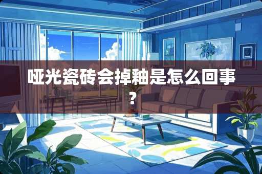 哑光瓷砖会掉釉是怎么回事？