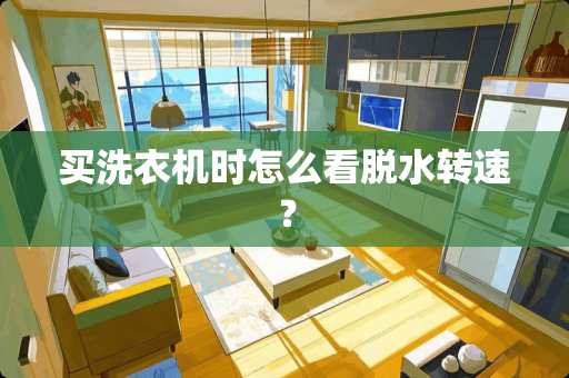 买洗衣机时怎么看脱水转速？