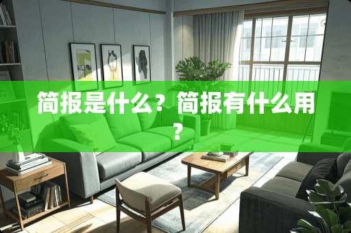 简报是什么？简报有什么用？