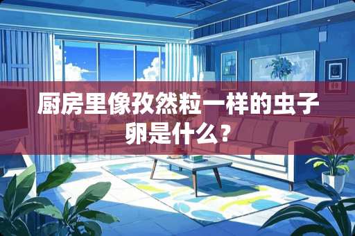 厨房里像孜然粒一样的虫子卵是什么？