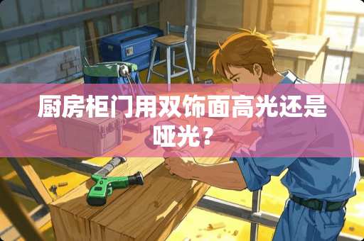 厨房柜门用双饰面高光还是哑光？