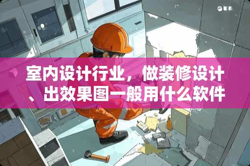 室内设计行业，做装修设计、出效果图一般用什么软件？
