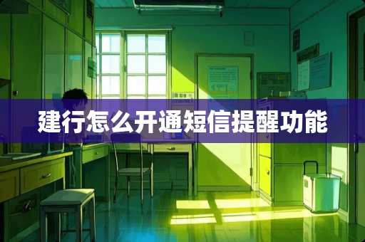 建行怎么开通短信提醒功能