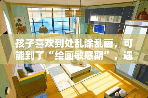 孩子喜欢到处乱涂乱画，可能到了“绘画敏感期”，遇到这种情况家长该如何应对啊？