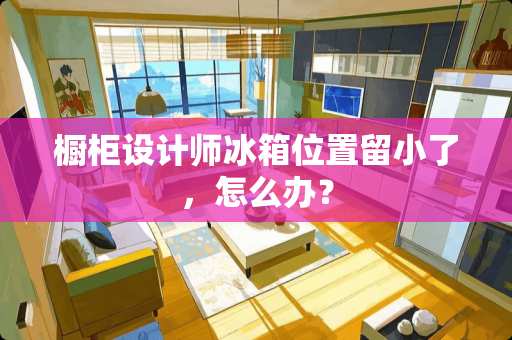 橱柜设计师冰箱位置留小了，怎么办？