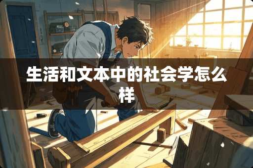 生活和文本中的社会学怎么样