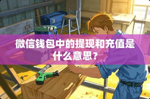 微信钱包中的提现和充值是什么意思？