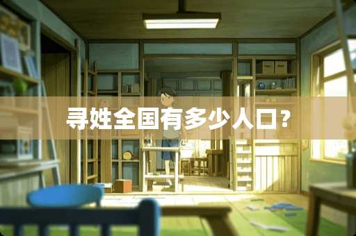 寻姓全国有多少人口？
