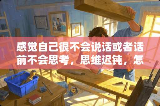 感觉自己很不会说话或者话前不会思考，思维迟钝，怎么办？