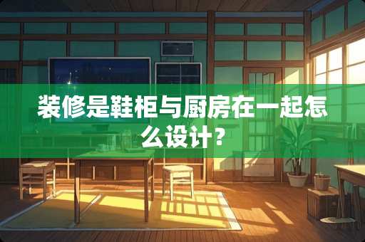 装修是鞋柜与厨房在一起怎么设计？