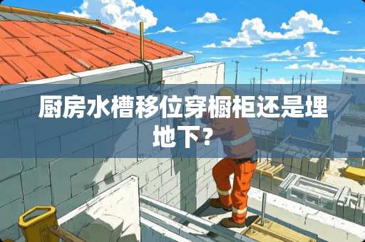 厨房水槽移位穿橱柜还是埋地下？