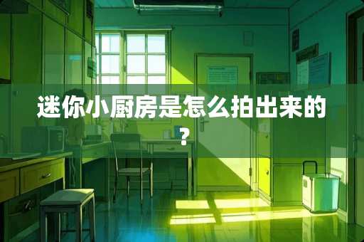 迷你小厨房是怎么拍出来的？