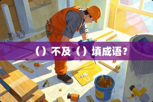 （）不及（）填成语？