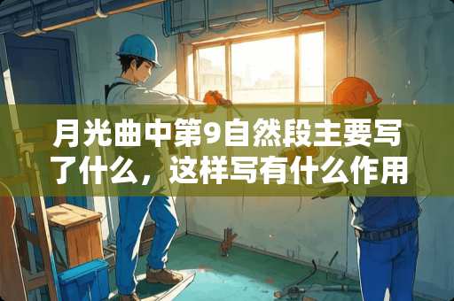 月光曲中第9自然段主要写了什么，这样写有什么作用