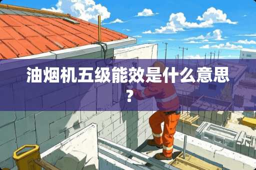 油烟机五级能效是什么意思？