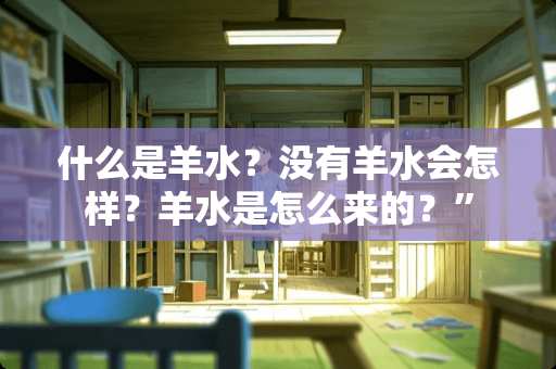 什么是羊水？没有羊水会怎样？羊水是怎么来的？”