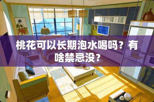 桃花可以长期泡水喝吗？有啥禁忌没？