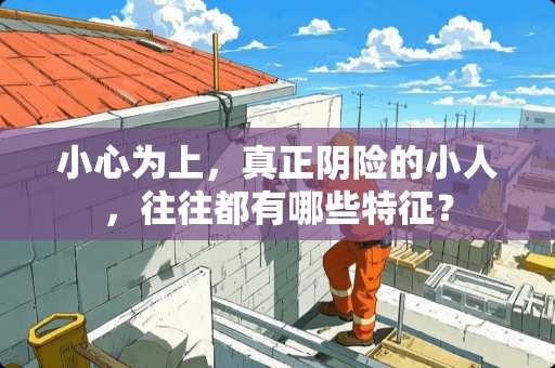 小心为上，真正*险的小人，往往都有哪些特征？