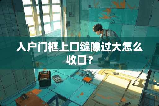 入户门框上口缝隙过大怎么收口？