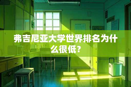 弗吉尼亚大学世界排名为什么很低？