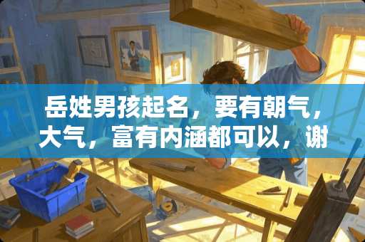 岳姓男孩起名，要有朝气，大气，富有内涵都可以，谢谢了？