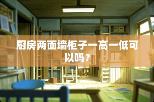 厨房两面墙柜子一高一低可以吗？