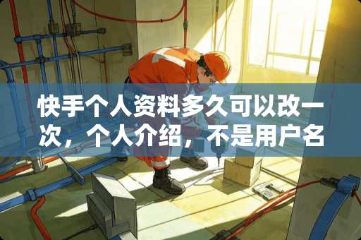 快手个人资料多久可以改一次，个人介绍，不是用户名