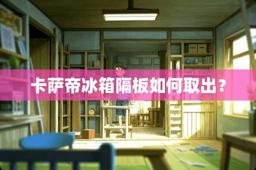 卡萨帝冰箱隔板如何取出？