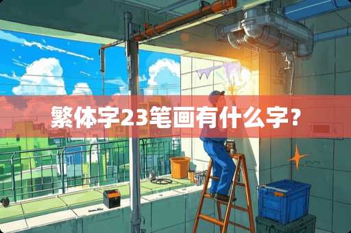 繁体字23笔画有什么字？