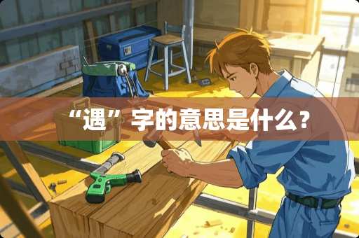 “遇”字的意思是什么？