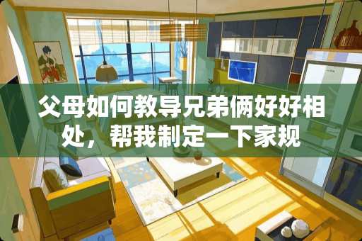 父母如何教导兄弟俩好好相处，帮我制定一下家规