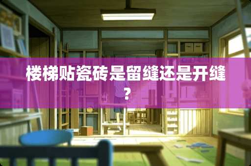 楼梯贴瓷砖是留缝还是开缝？