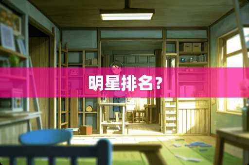 明星排名？