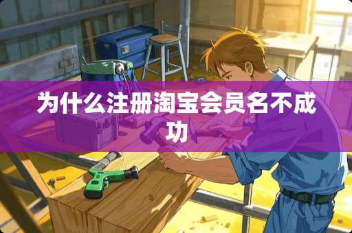 为什么注册淘宝会员名不成功