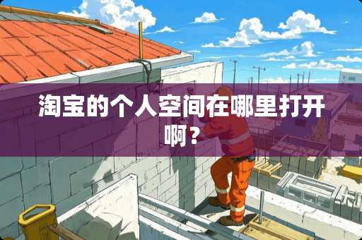 淘宝的个人空间在哪里打开啊？
