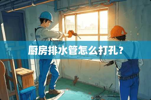 厨房排水管怎么打孔？