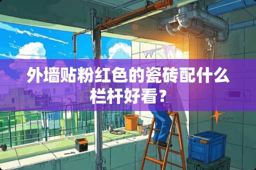 外墙贴粉红色的瓷砖配什么栏杆好看？